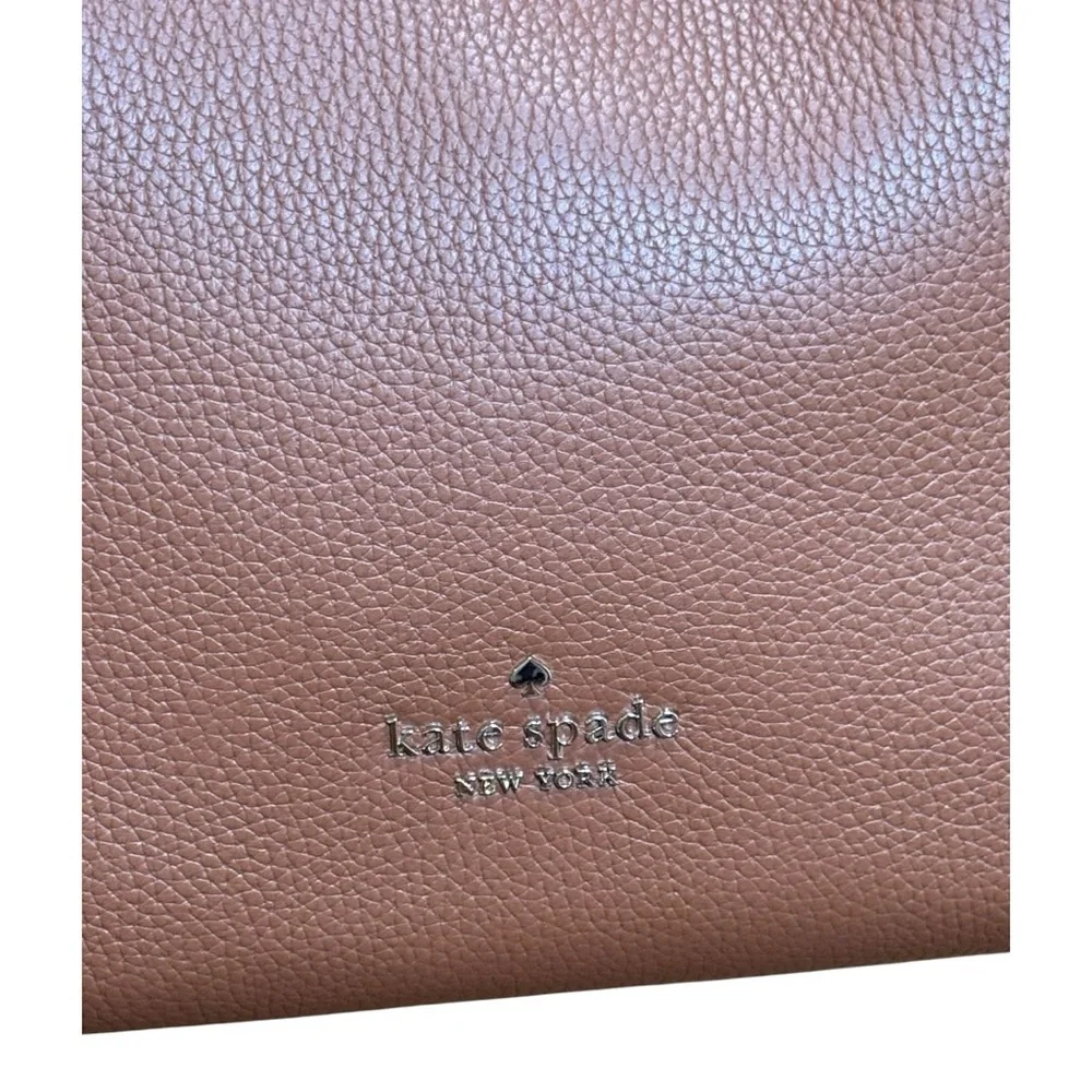 Kate Spade Zippy Pebbled Leather Shoulder Bag Warm Ginger K8140 NWT Crossbody - Picture 8 of 14